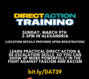 Read more about the article Direct Action Training Sunday March 9